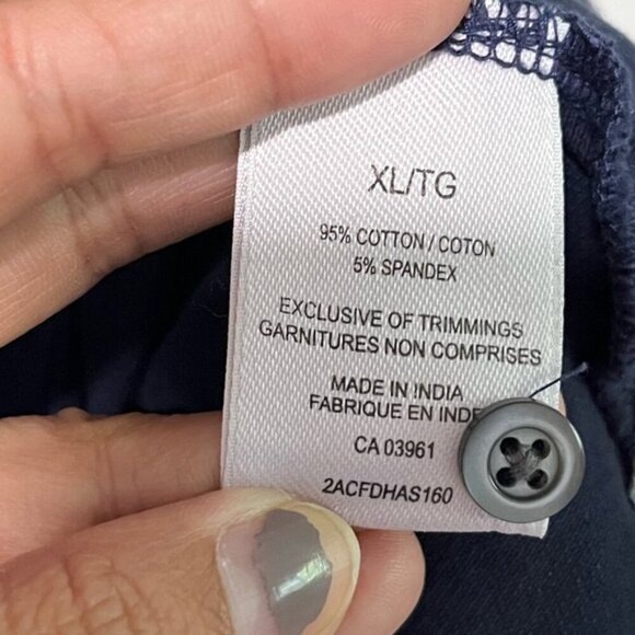 Denver Hayes XL Navy Stretch Polo Shirt - Modern Fit - Picture 4 of 12